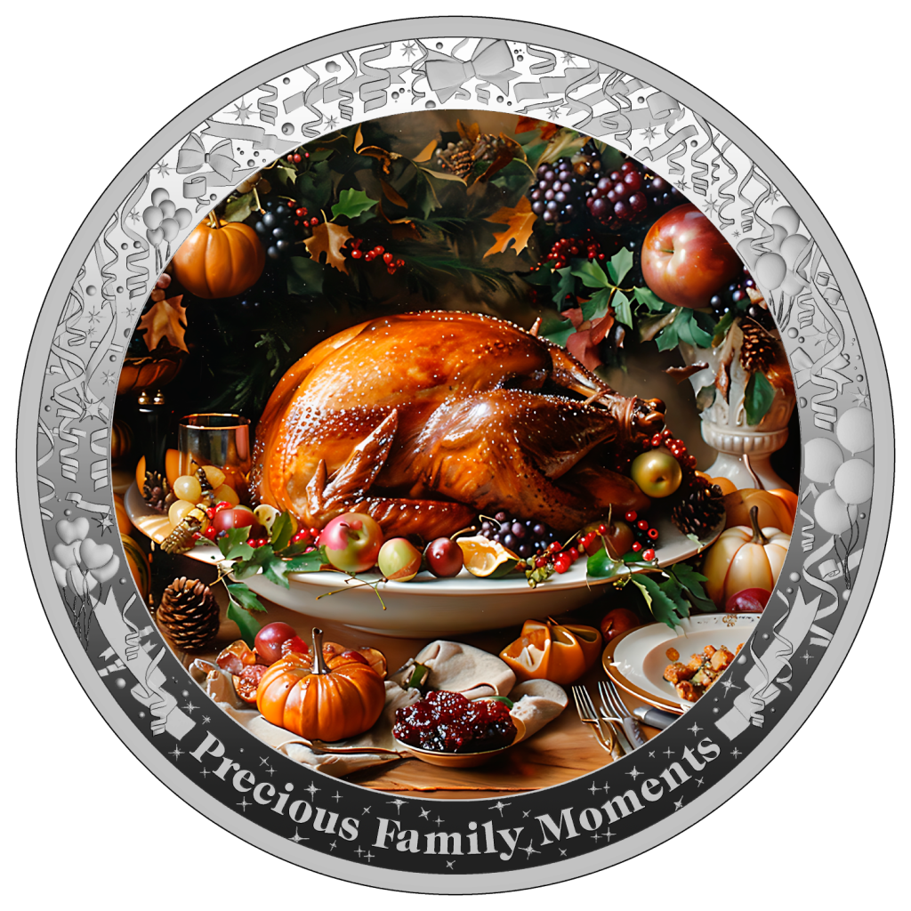 Thanksgiving - Precious Family Moments series - Cameroon 1oz silver coin