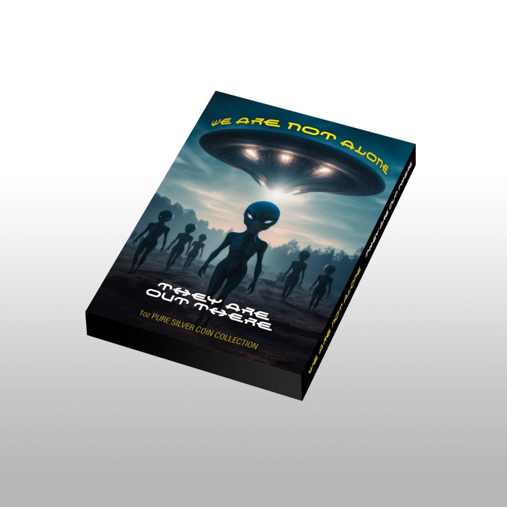 Farm and UFO - Alien We are not alone, they are out there series - Cameroon 1oz silver coin