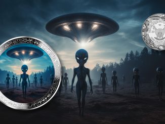 Alien & UFO - Alien We are not alone, they are out there series - Cameroon 1oz silver coin