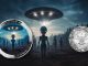 2oz Alien & UFO - Alien We are not alone, they are out there series - Cameroon 2oz silver coin