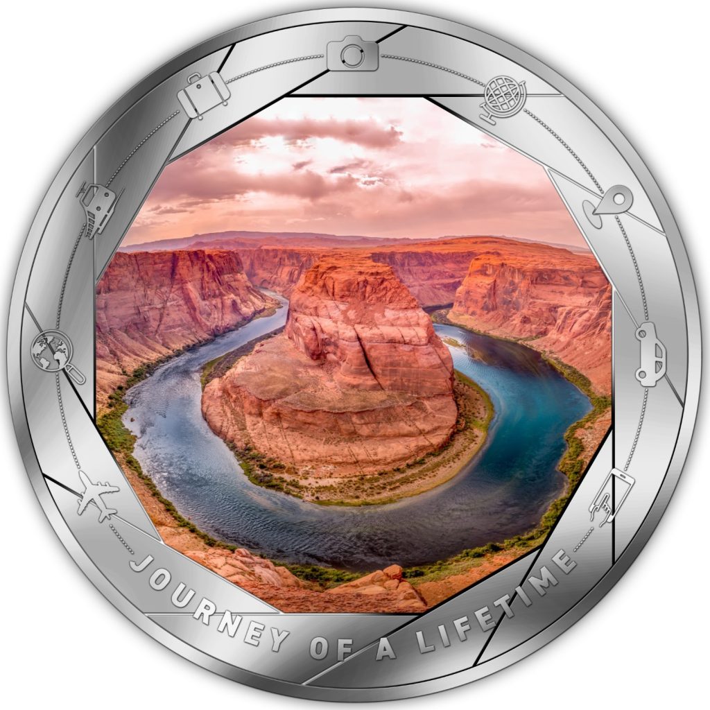 Horseshoe Bend - Journey of a Lifetime series / Cameroon 1oz pure silver coin 2025