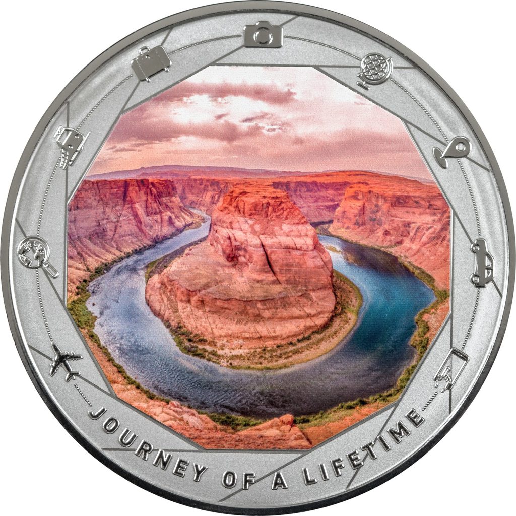 Horseshoe Bend - Journey of a Lifetime series / Cameroon 1oz pure silver coin 2025