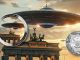 2oz UFO above Berlin - Alien We are not alone, they are out there series - Cameroon 2oz silver coin