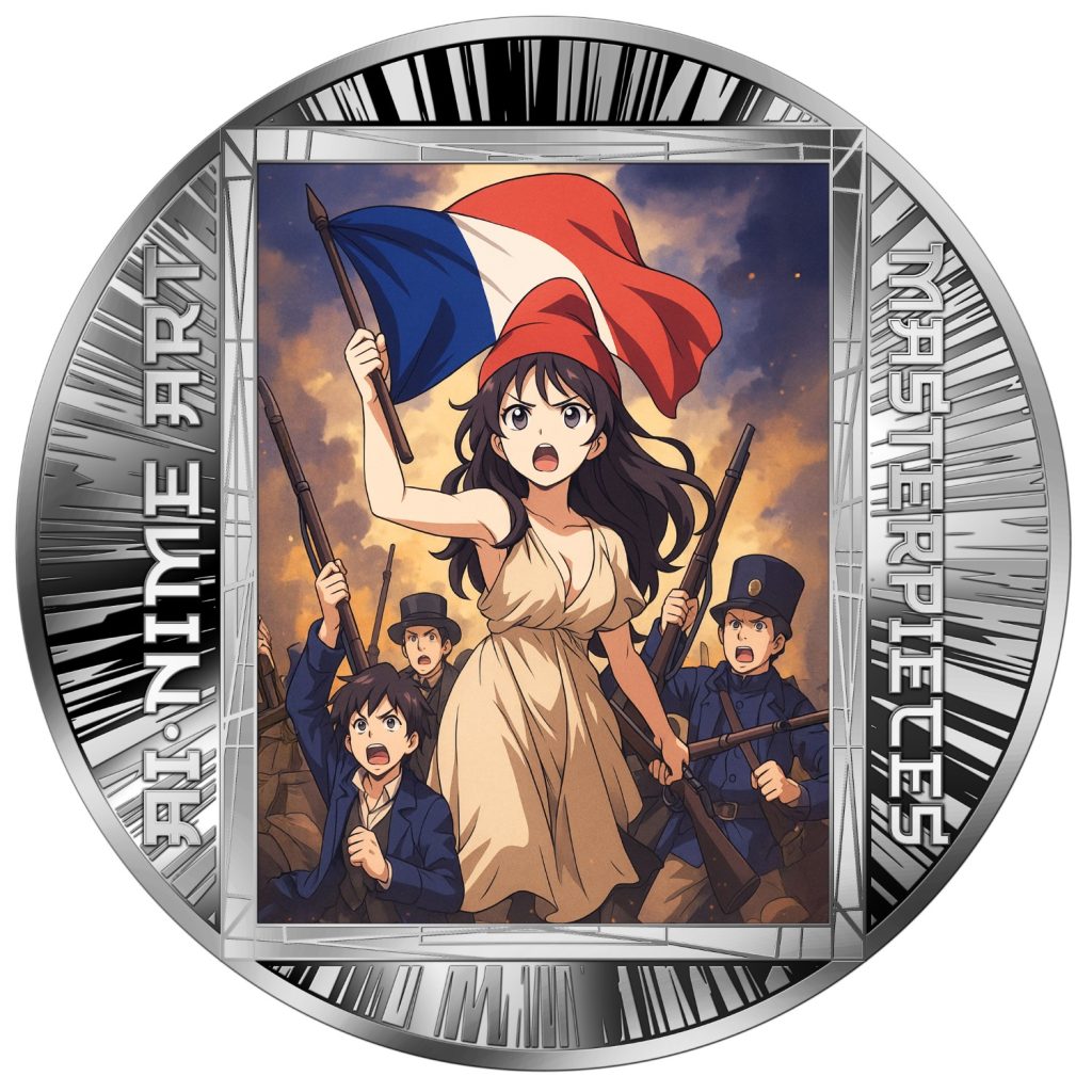 Liberty Leading the People - AI•NIME Art series coin collection - Cameroon 1/2oz pure silver coin