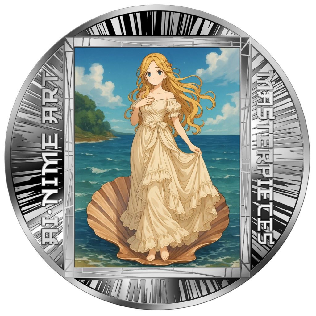 Birth of Venus - AI•NIME Art series coin collection - Cameroon 1/2oz pure silver coin