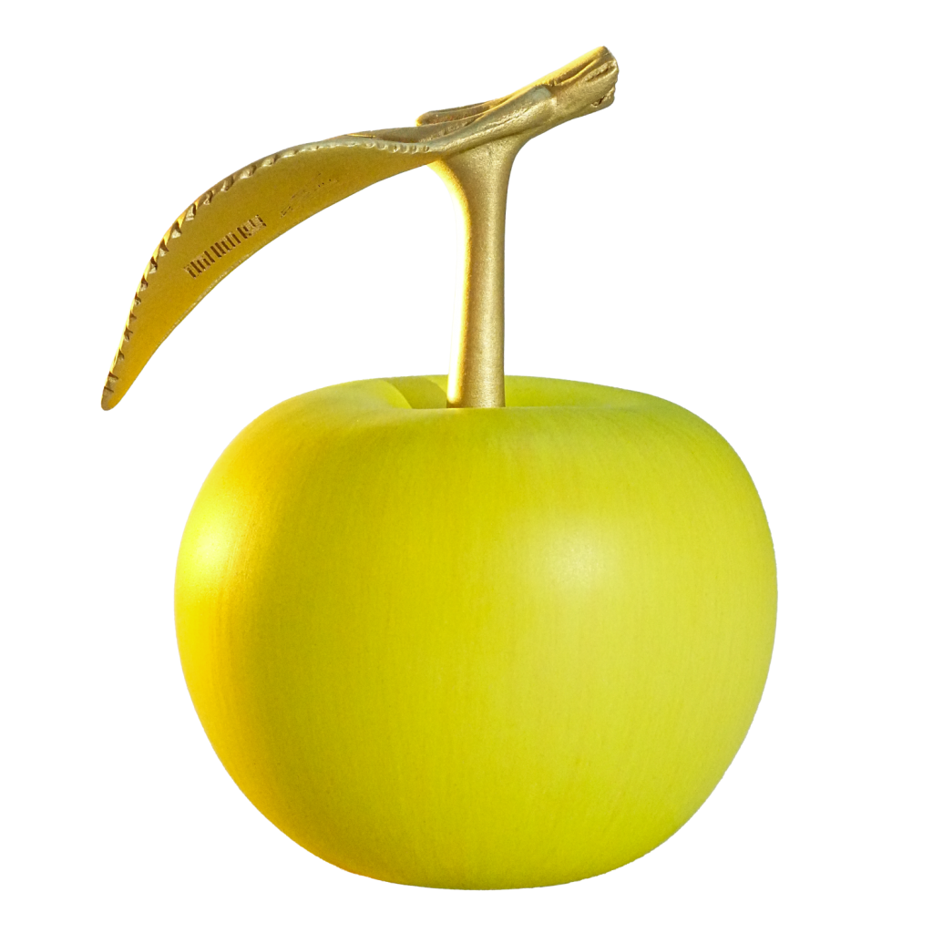 The Green Apple - 3D Fruit series - Cameroon pure copper coin 2025