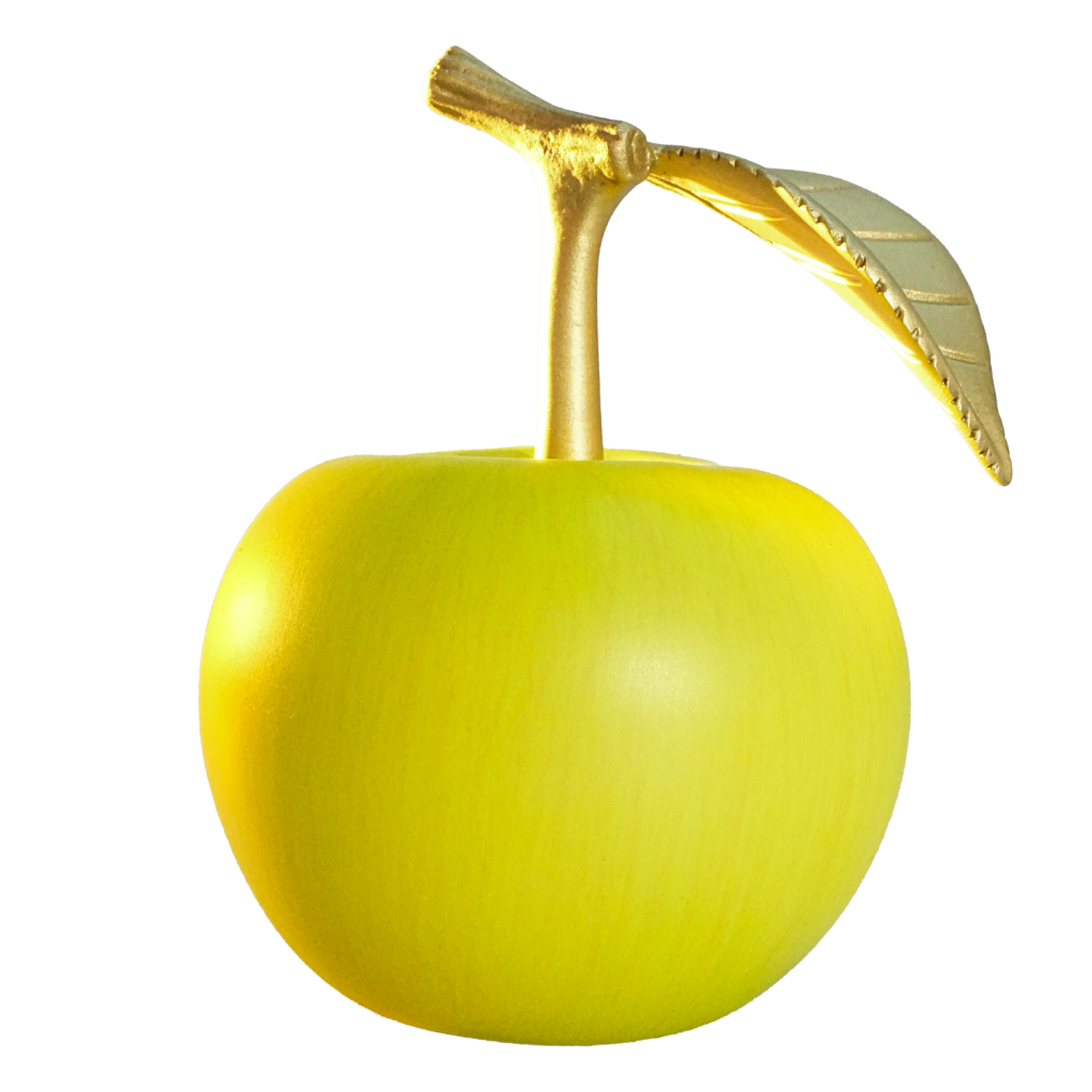 The Green Apple - 3D Fruit series - Cameroon pure copper coin 2025