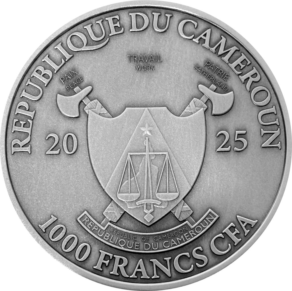 Hindo Gods - Vishnu’s - 7th Incarnation Lord Ram - Cameroon 1oz silver coin 2025