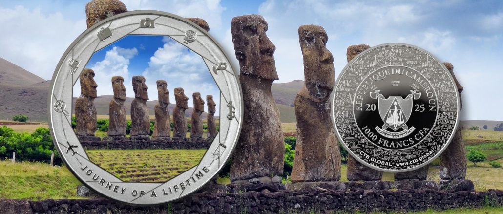 Easter Island - Journey of a Lifetime series / Cameroon 1oz pure silver coin 2025