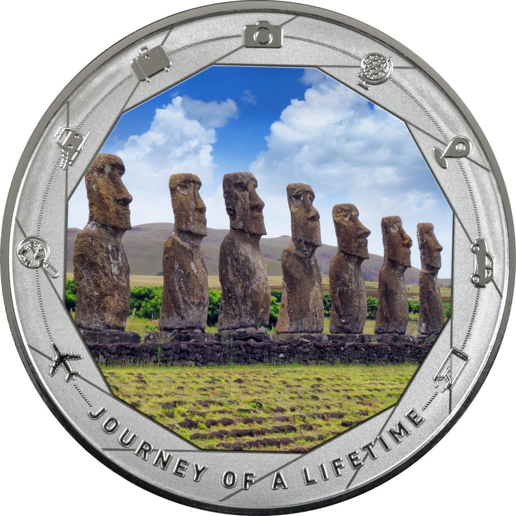 Easter Island - Journey of a Lifetime series / Cameroon 1oz pure silver coin 2025