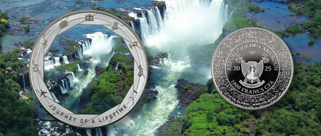 Iguazu Falls - Journey of a Lifetime series / Cameroon 1oz pure silver coin 2025
