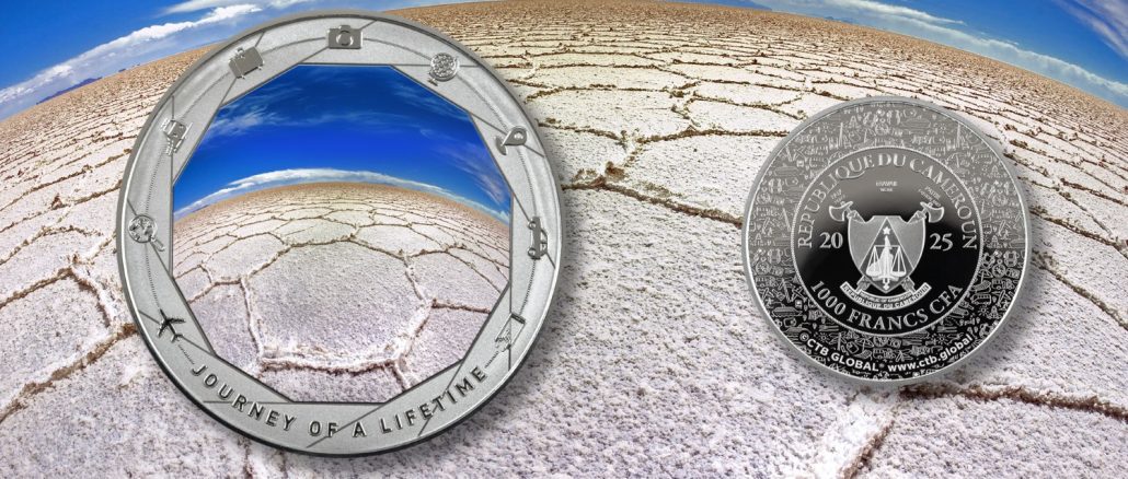 Salar de Uyuni - Journey of a Lifetime series / Cameroon 1oz pure silver coin 2025