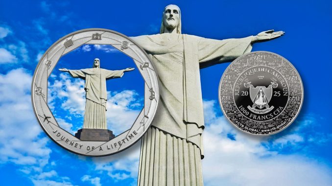 Christ the Redeemer - Journey of a Lifetime series / Cameroon 1oz pure silver coin 2025 Christ the Redeemer - Journey of a Lifetime series / Cameroon 1oz pure silver coin 2025