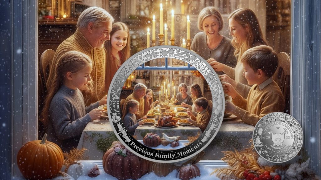 Thanksgiving - Precious Family Moments series - Cameroon 1oz silver coin 2025