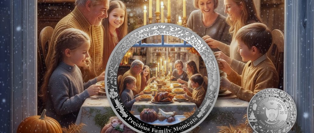 Thanksgiving - Precious Family Moments series - Cameroon 1oz silver coin 2025