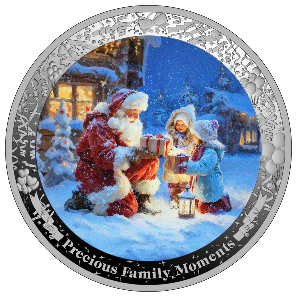 Christmas 2025 - Precious Family Moments series - Cameroon 1oz silver coin 2025