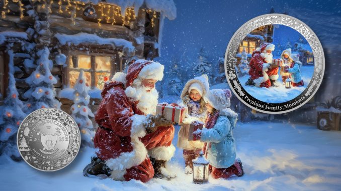 Christmas 2025 - Precious Family Moments series - Cameroon 1oz silver coin 2025