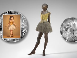 Little Dancer of Fourteen Years - Edgar Degas - AI•NIME Art series coin collection - Cameroon 1/2oz pure silver coin