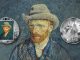 Self-portrait with grey felt hat - Vincent van Gogh - AI•NIME Art series coin collection - Cameroon 1/2oz pure silver coin