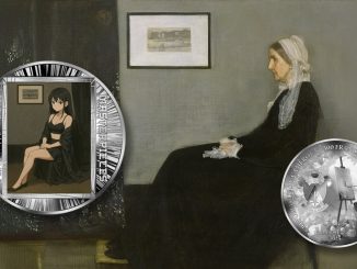 Whistler's Mother (Arrangement in Grey and Black No. 1) - James McNeill Whistler - AI•NIME Art series coin collection - Cameroon 1/2oz pure silver coin