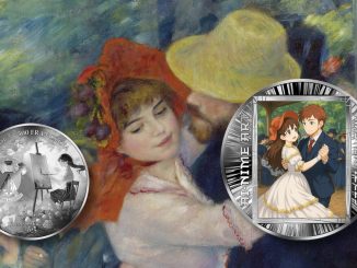 Dance at Bougival - Pierre-Auguste Renoir - AI•NIME Art series coin collection - Cameroon 1/2oz pure silver coin