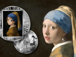 Girl with a Pearl Earring – Johannes Vermeer - AI•NIME Art series coin collection - Cameroon 1/2oz pure silver coin