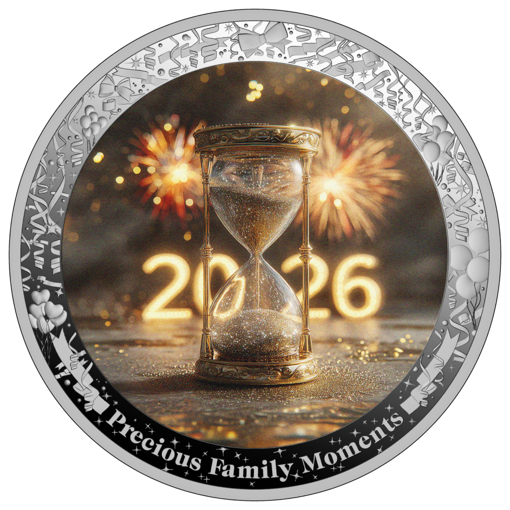 New Year's Eve 2026 - Precious Family Moments series - Cameroon 1oz silver coin 2026