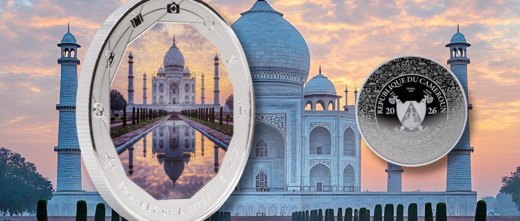 Taj Mahal - Journey of a Lifetime series / Cameroon 1oz pure silver coin 2026