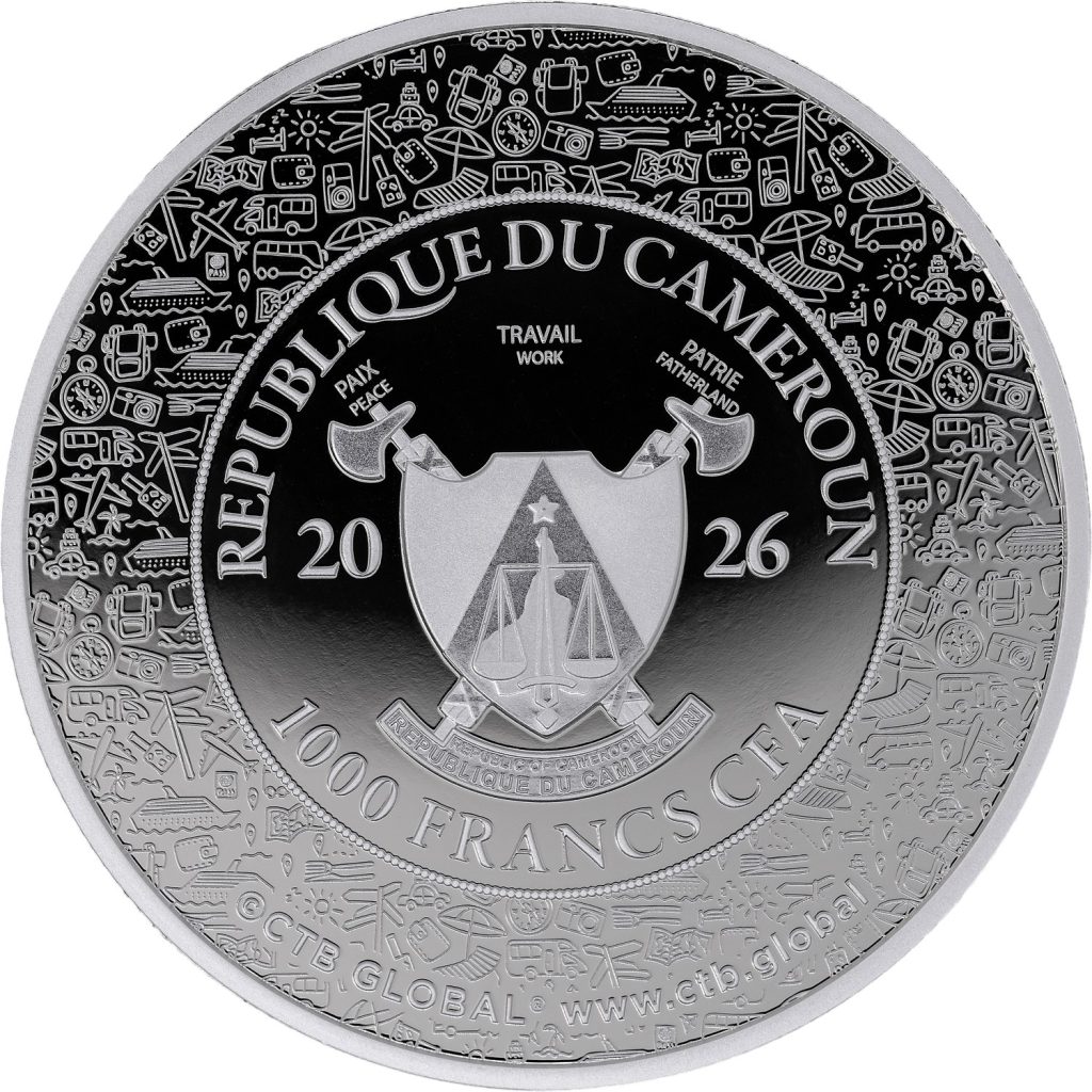 Taj Mahal - Journey of a Lifetime series / Cameroon 1oz pure silver coin 2026