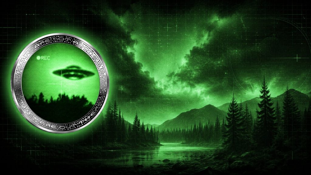 UFO Recording Night vision - We are not alone, they are out there series - 2026 Cameroon 1oz silver coin