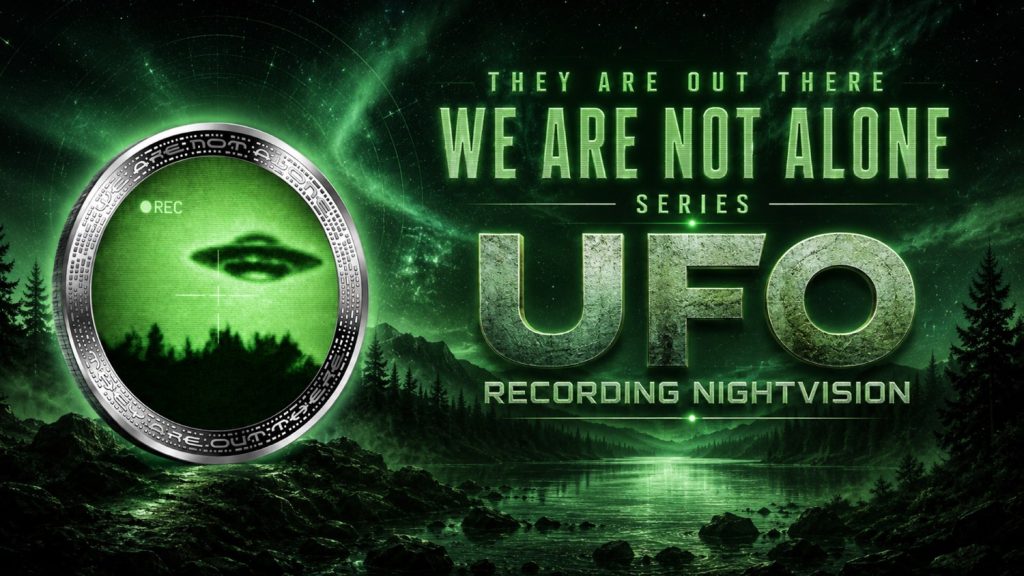 UFO Recording Night vision - We are not alone, they are out there series - 2026 Cameroon 1oz silver coin