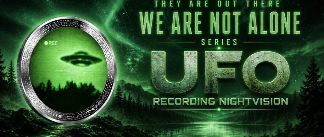 UFO Recording Night vision - We are not alone, they are out there series - 2026 Cameroon 1oz silver coin