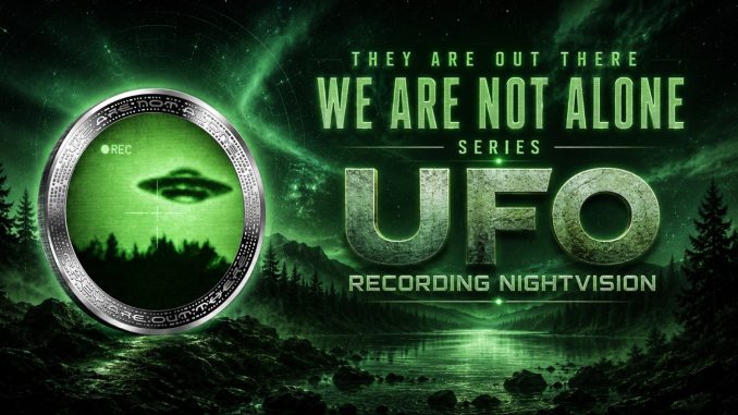 UFO Recording Night vision - We are not alone, they are out there series - 2026 Cameroon 1oz silver coin