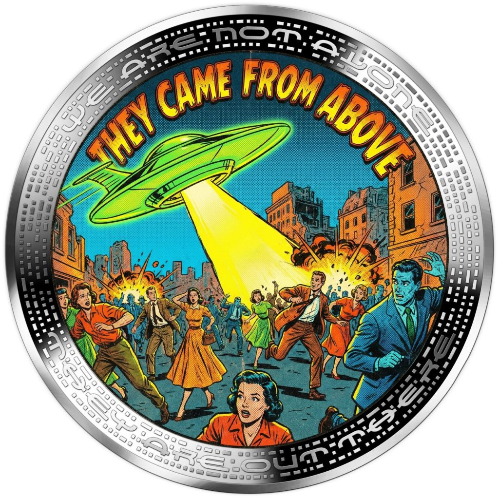 Comic Book - We are not alone, they are out there series - 2026 Cameroon 1oz silver coin