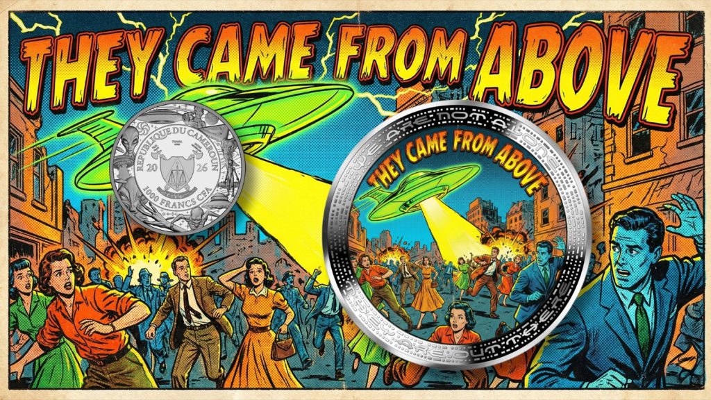 Comic Book - We are not alone, they are out there series - 2026 Cameroon 1oz silver coin