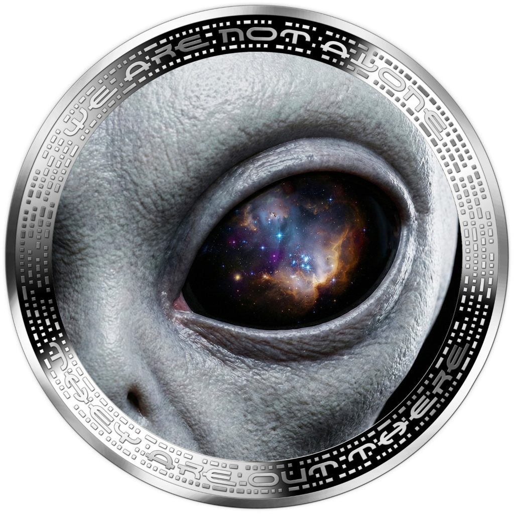 Alien Eye - We are not alone, they are out there series - 2026 Cameroon 1oz silver coin