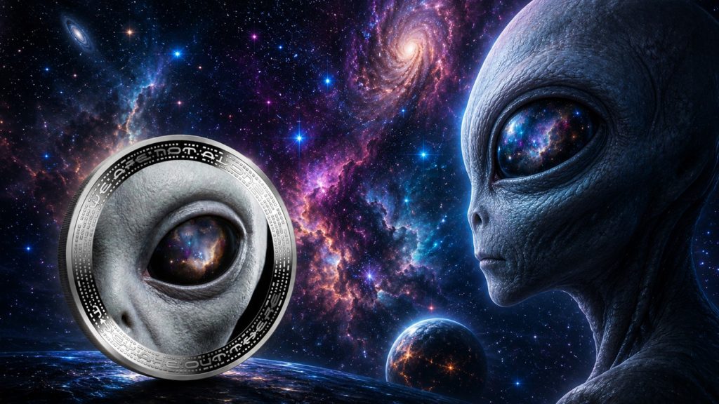 Alien Eye - We are not alone, they are out there series - 2026 Cameroon 1oz silver coin