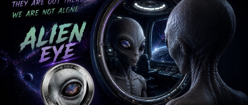 Alien Eye - We are not alone, they are out there series - 2026 Cameroon 1oz silver coin