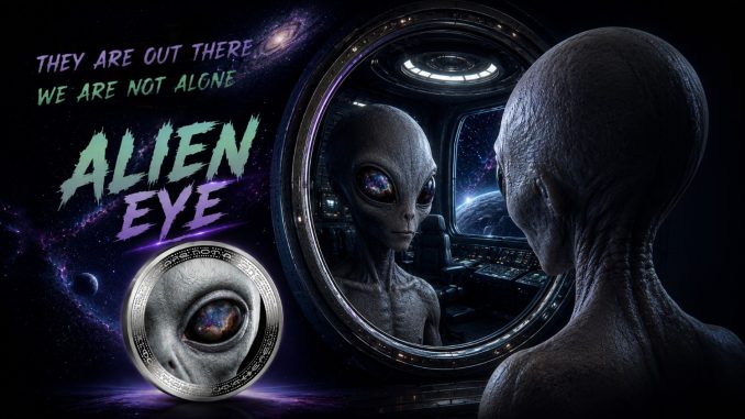 Alien Eye - We are not alone, they are out there series - 2026 Cameroon 1oz silver coin