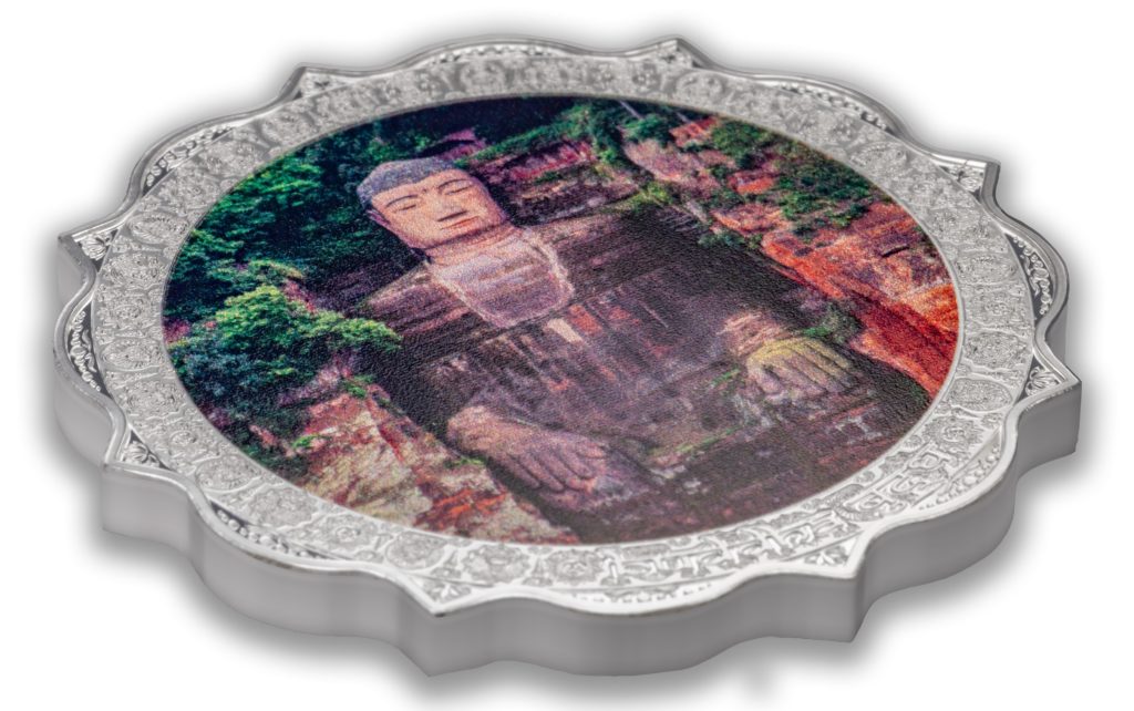 Leshan - BUDDHA - Path to Enlightenment series 2026 Cameroon 1oz silver lotus shaped coin