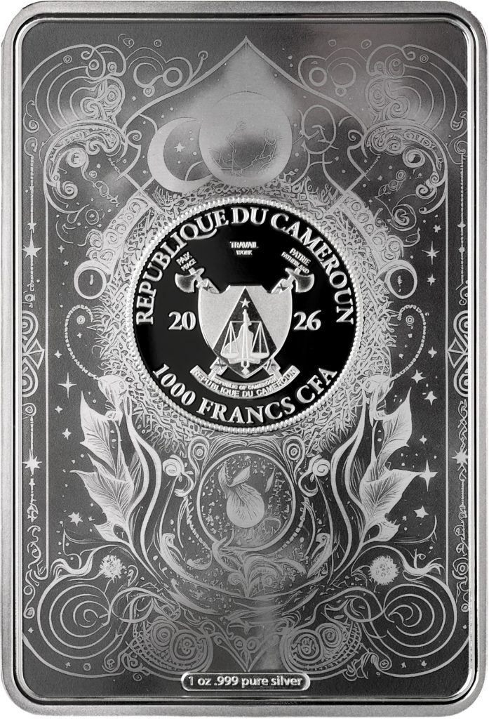 The Lovers VI Tarot Card Series BLIND CHASE BOX - Cameroon 1oz pure silver PROOF coin