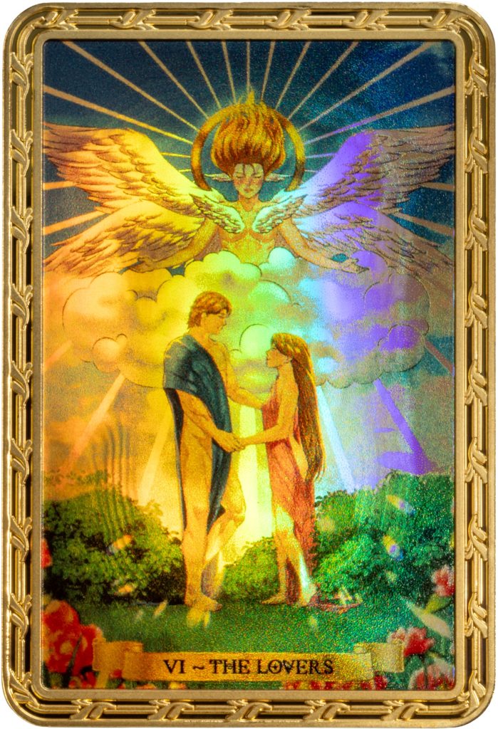 The Lovers VI Tarot Card Series BLIND CHASE BOX - Cameroon 1oz pure silver PROOF coin