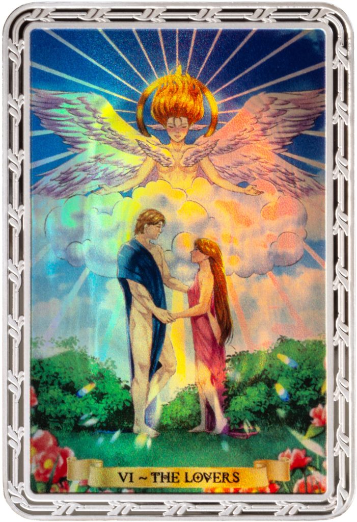 The Lovers VI Tarot Card Series BLIND CHASE BOX - Cameroon 1oz pure silver PROOF coin