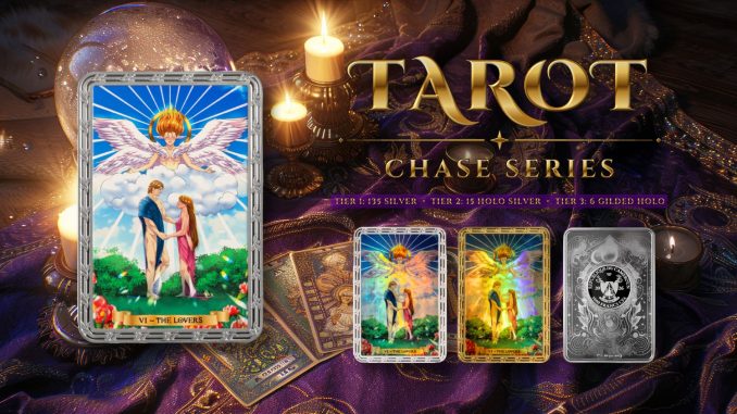 The Lovers VI Tarot Card Series BLIND CHASE BOX - Cameroon 1oz pure silver PROOF coin