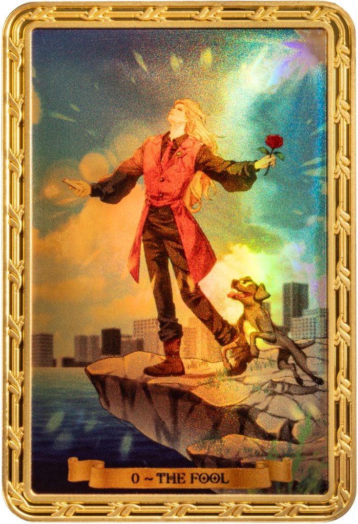 The Fool 0 Tarot Card Series BLIND CHASE BOX - Cameroon 1oz pure silver PROOF coin