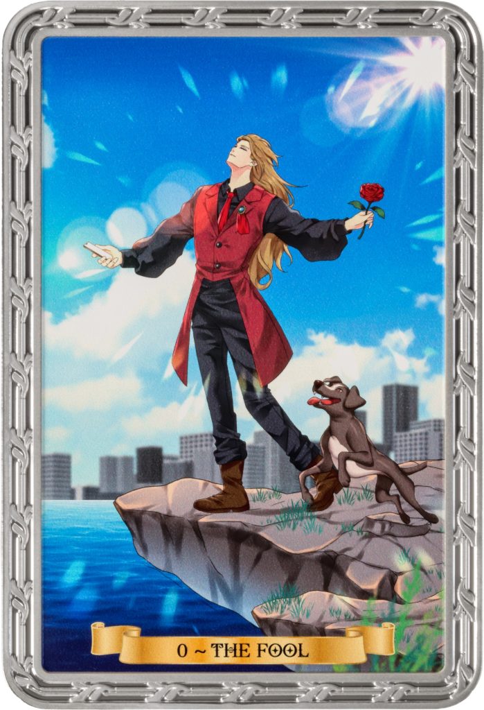 The Fool 0 Tarot Card Series BLIND CHASE BOX - Cameroon 1oz pure silver PROOF coin
