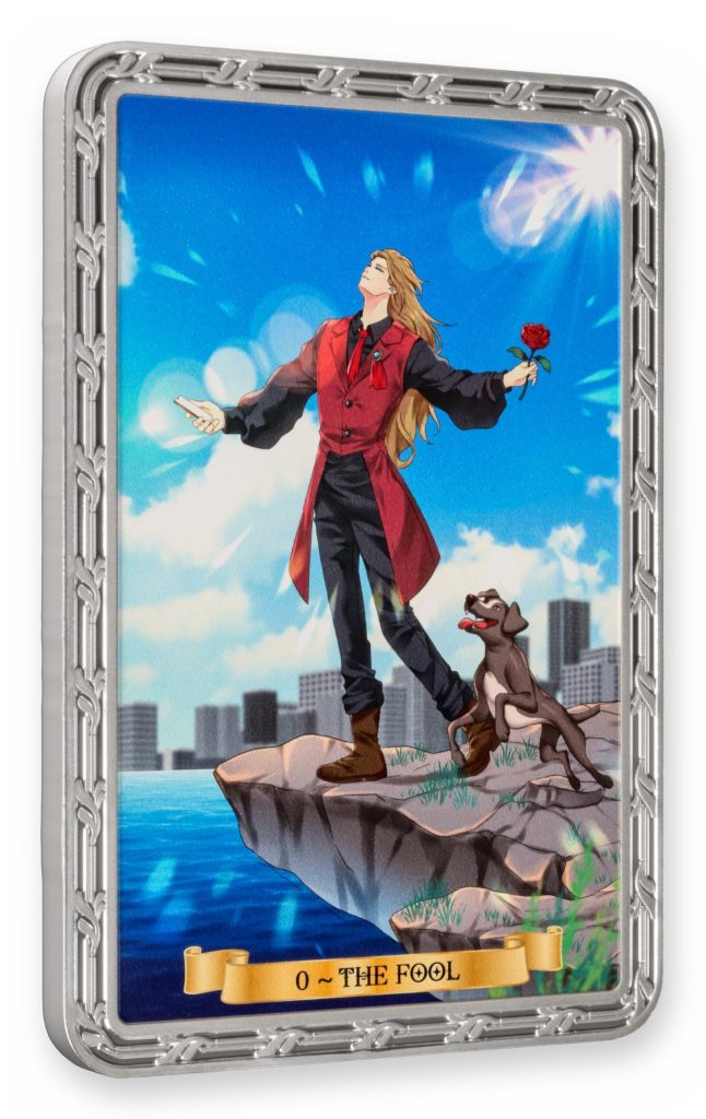 The Fool 0 Tarot Card Series BLIND CHASE BOX - Cameroon 1oz pure silver PROOF coin