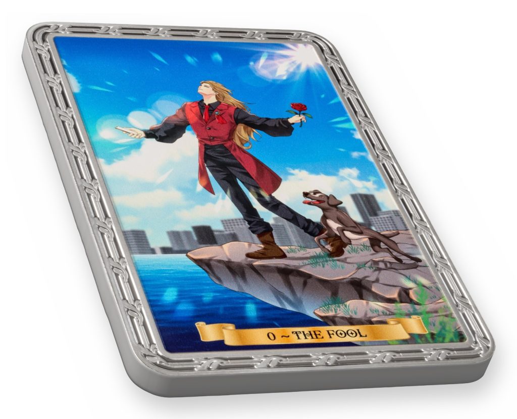 The Fool 0 Tarot Card Series BLIND CHASE BOX - Cameroon 1oz pure silver PROOF coin