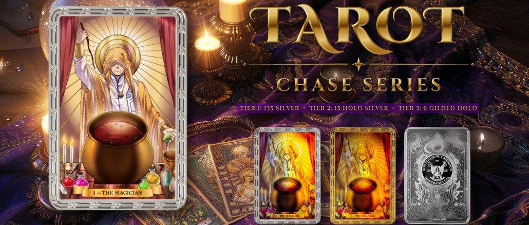 The Magician I Tarot Card Series BLIND CHASE BOX - Cameroon 1oz pure silver PROOF coin