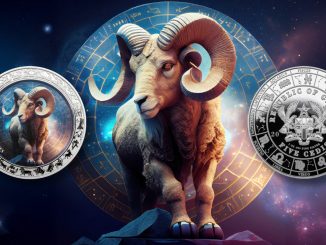 Aries - Space Zodiac Series series coin collection - Ghana 1oz pure silver coin